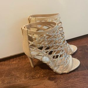Sparkly Gold Heels
